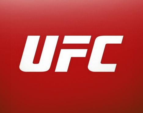 Логотип UFC на красном фоне с белыми буквами